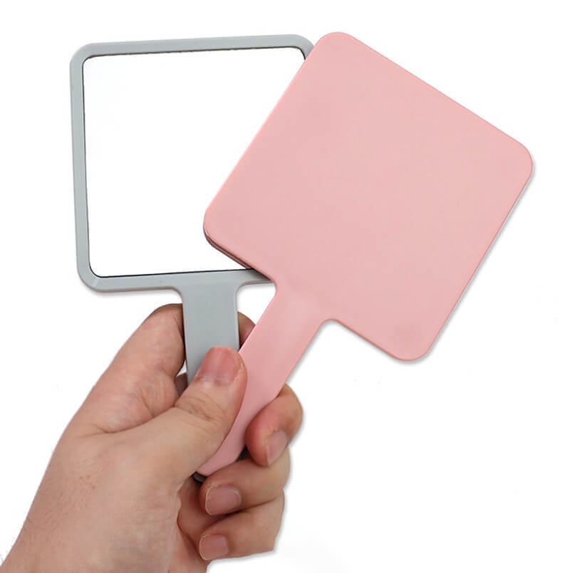 6 color makeup mirror suqare shape portable handheld gift mirrors 9*16cm