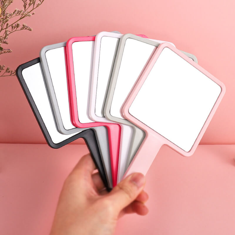 6 color makeup mirror suqare shape portable handheld gift mirrors 9*16cm