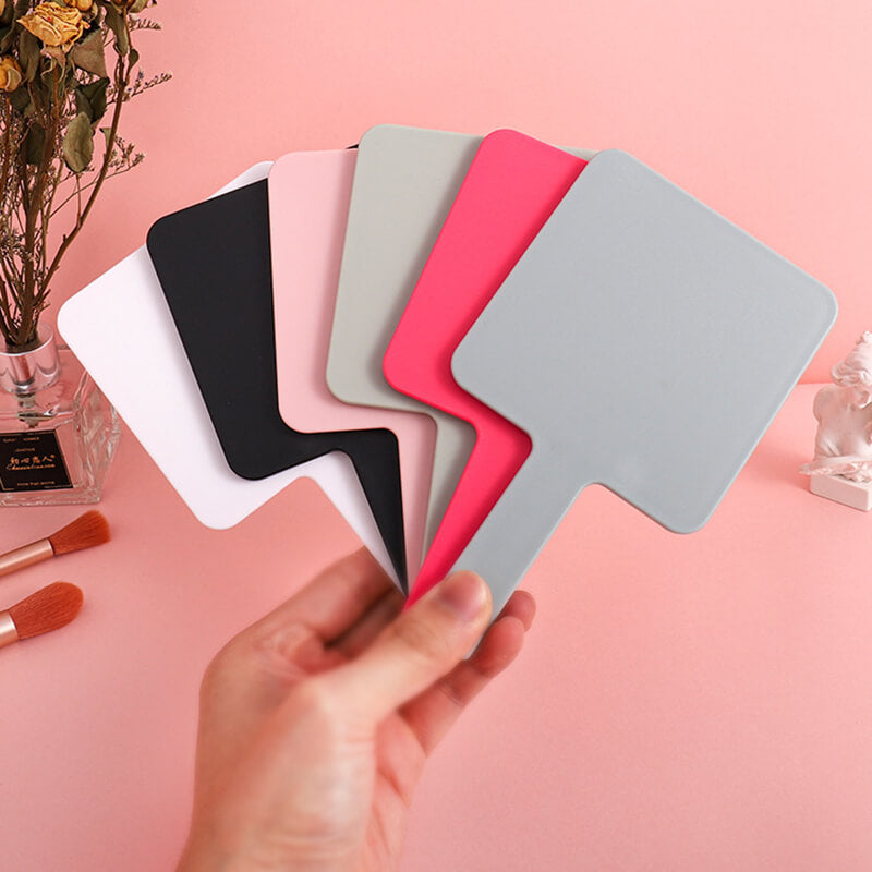 6 color makeup mirror suqare shape portable handheld gift mirrors 9*16cm