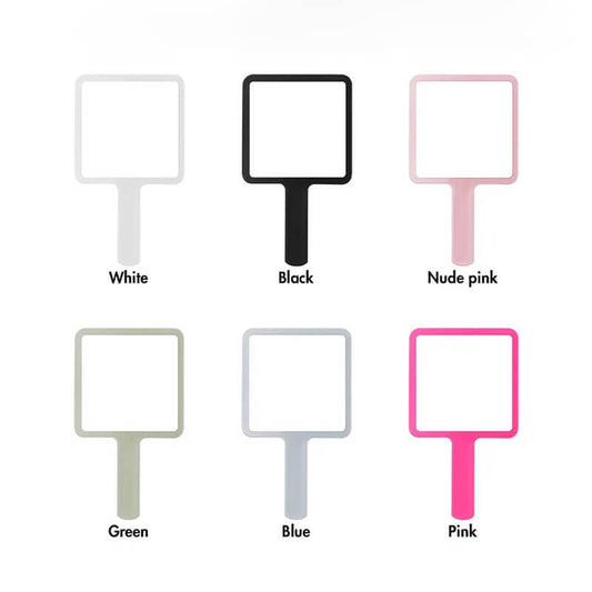 6 color makeup mirror suqare shape portable handheld gift mirrors 9*16cm