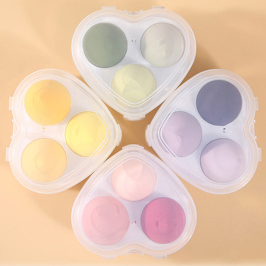 3 in 1 makeup sponge soft beauty blender bouncy puff various colors