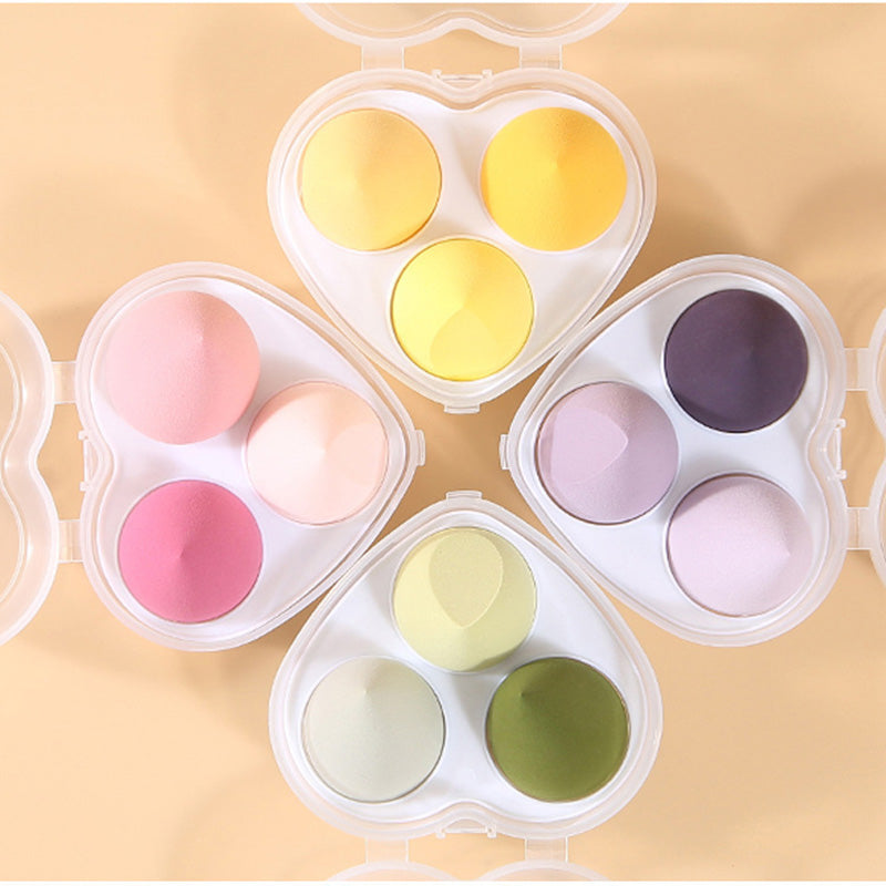 3 in 1 makeup sponge soft beauty blender bouncy puff various colors
