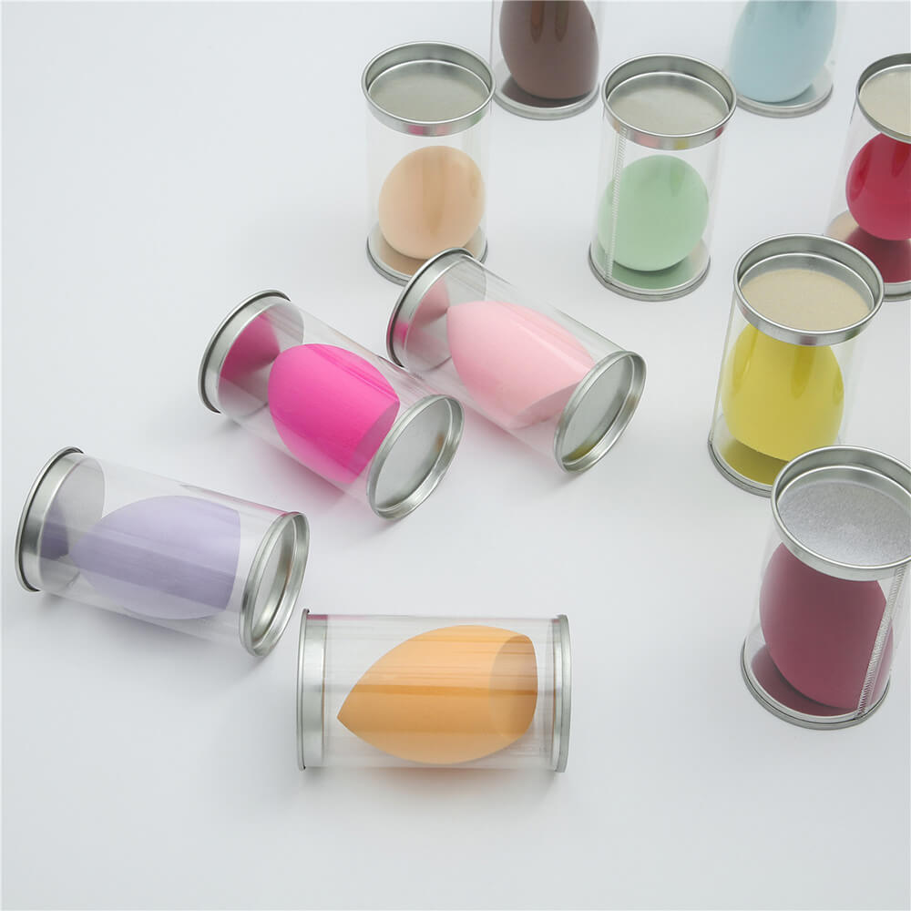 12 color makeup sponge beauty blender bouncy puff beveled shape