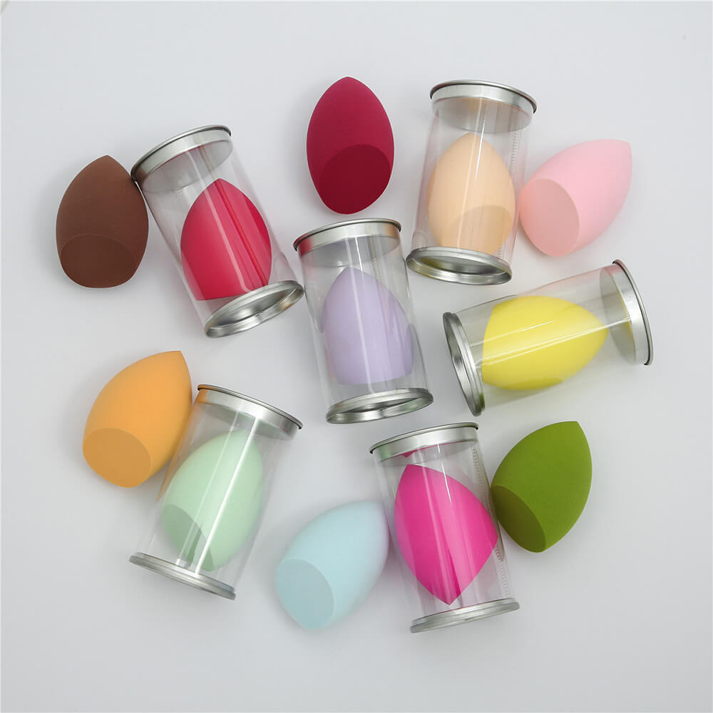 12 color makeup sponge beauty blender bouncy puff beveled shape