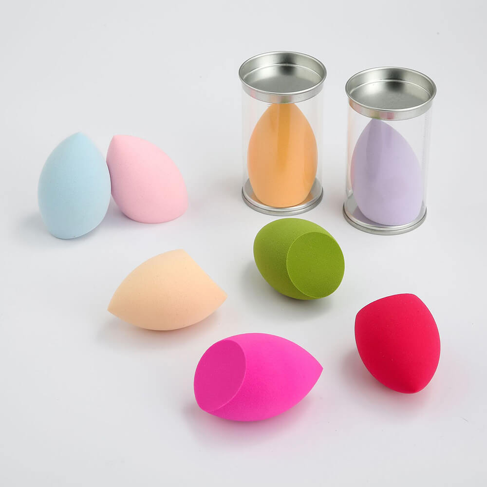 12 color makeup sponge beauty blender bouncy puff beveled shape