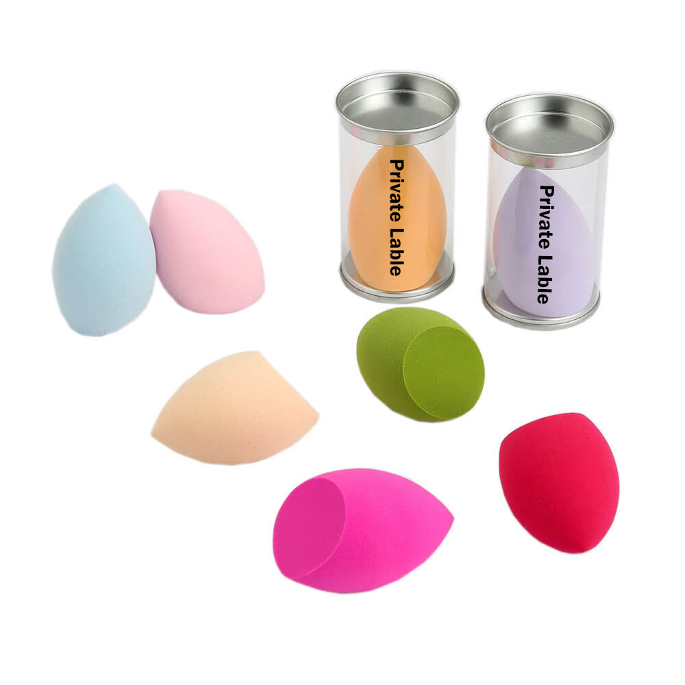 12 color makeup sponge beauty blender bouncy puff beveled shape