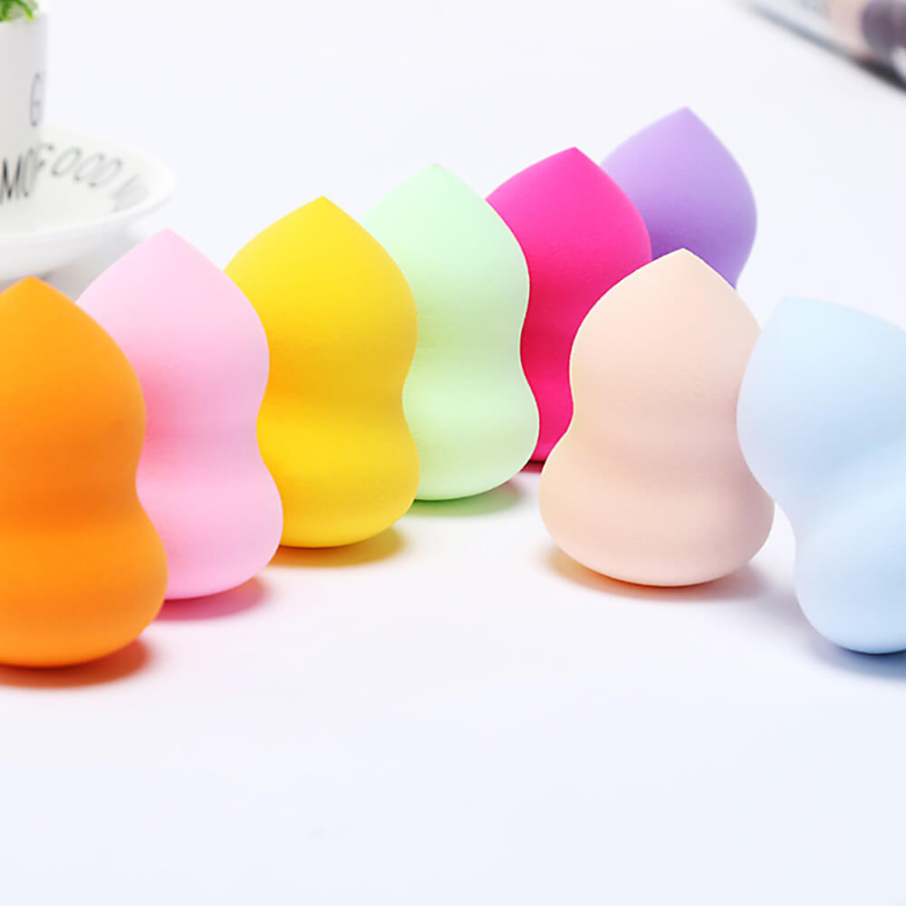 12 color beauty blender makeup sponge soft puff gourd shape