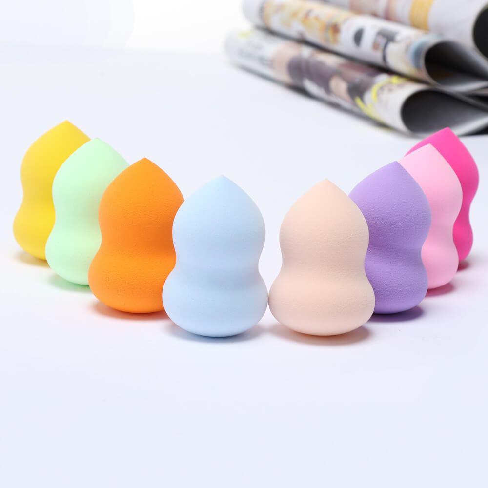 12 color beauty blender makeup sponge soft puff gourd shape