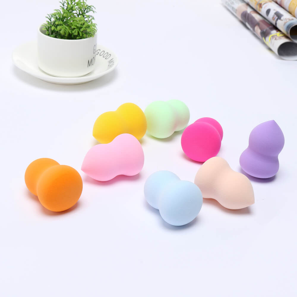 12 color beauty blender makeup sponge soft puff gourd shape