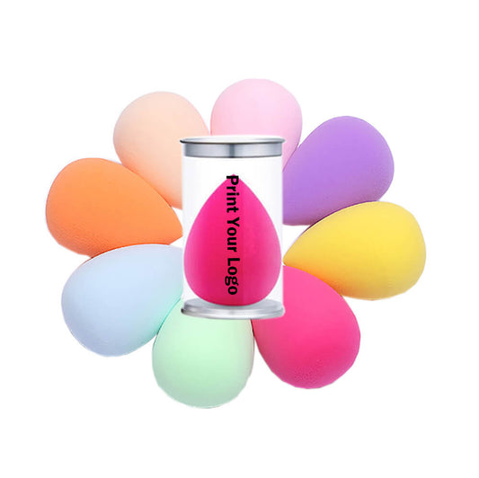 Gota de agua de huevo de belleza de esponja de maquillaje de 12 colores