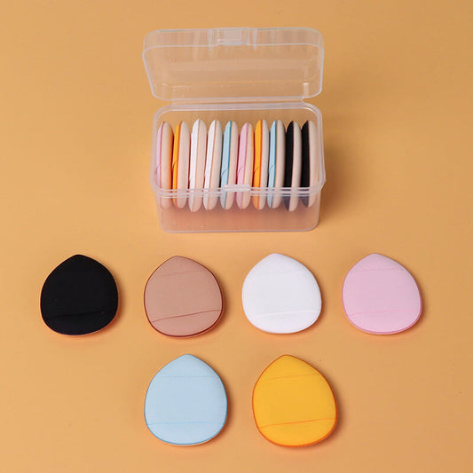 10 pcs small powder puff makeup sponge air cushion puff rectangle box