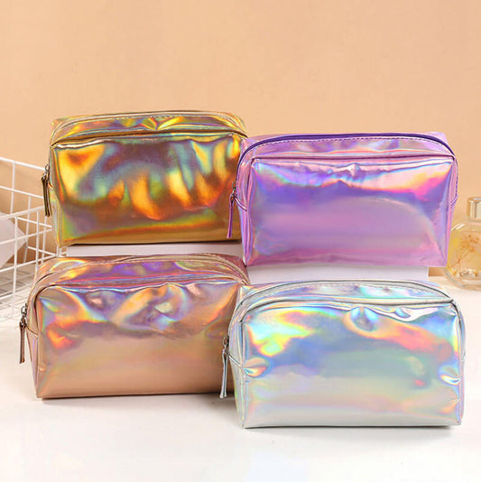 4 color makeup bag event gift bag travel toiletry storage bag laser