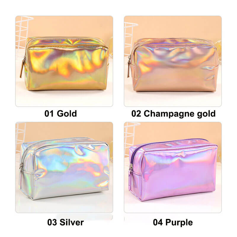 4 color makeup bag event gift bag travel toiletry storage bag laser
