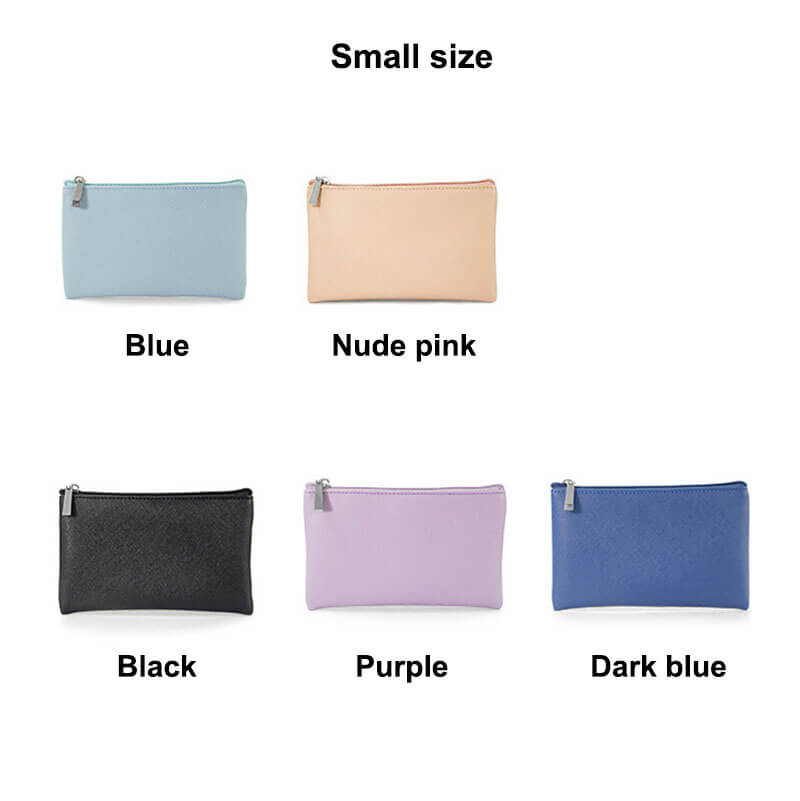5 color makeup bag storage bag travel brush bag PU leather small size