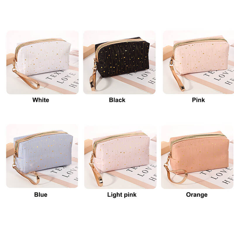 6 color event gift makeup bags zipper toiletry packaging storage bag