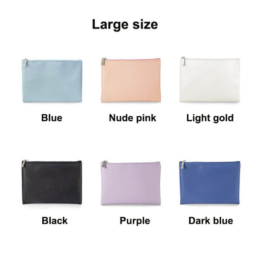 6 color makeup bag storage bag travel brush bag PU leather large size