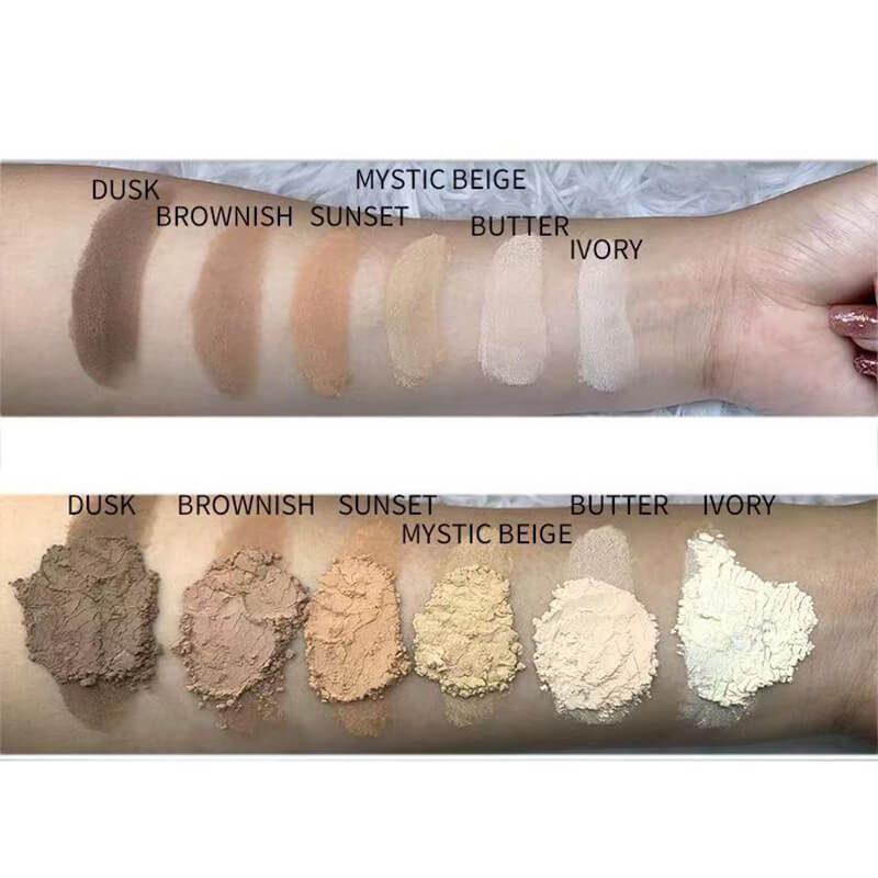 7 color loose setting powder air oil control long lasting