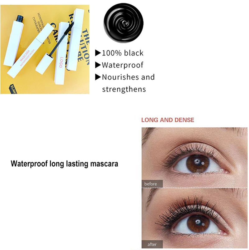 Mascara waterproof thick curling smudge-free full volume