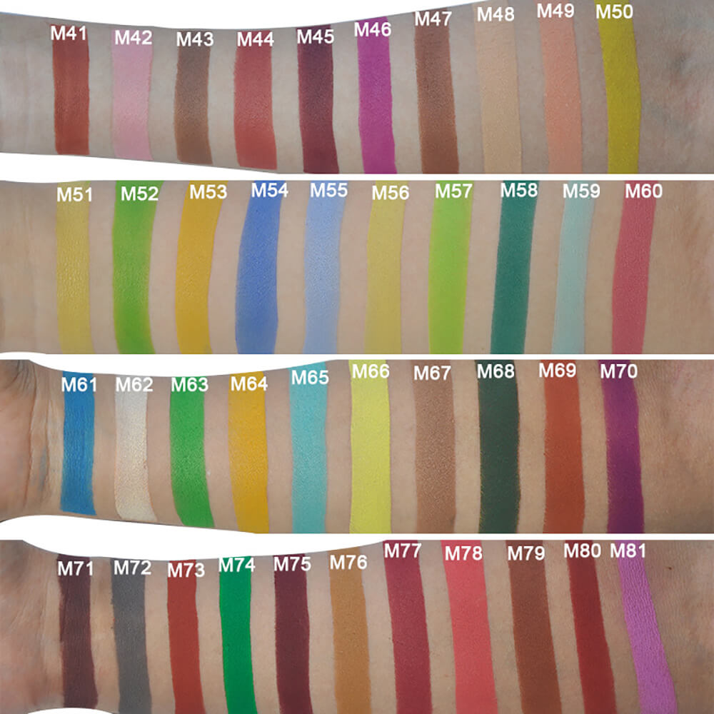 15 color DIY eyeshadow palette square color 22mm high pigmented waterproof