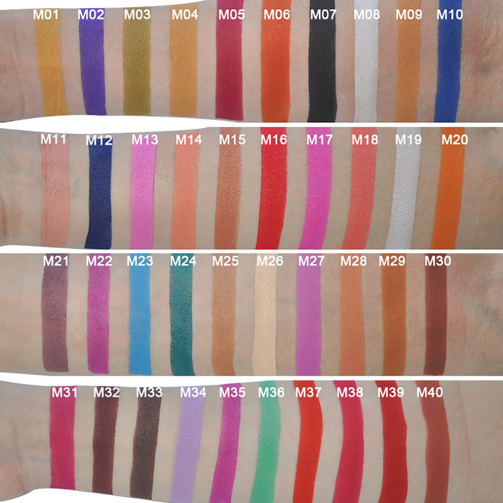 30 color DIY eyeshadow palette square color 22mm high pigmented waterproof