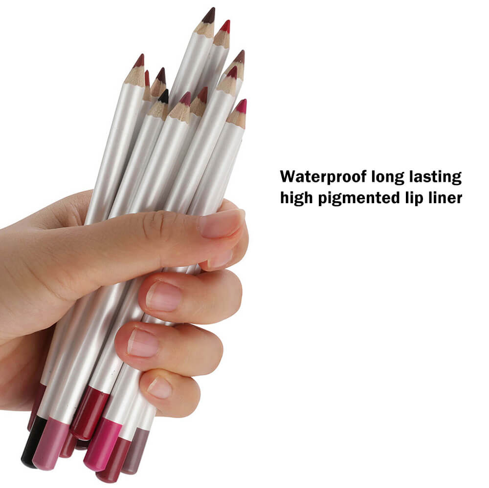 25 color matte lip liner lip color pencil white high pigmented
