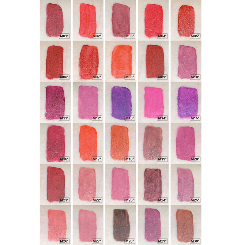 55 color matte lipstick liquid waterproof long lasting (color 33-55)