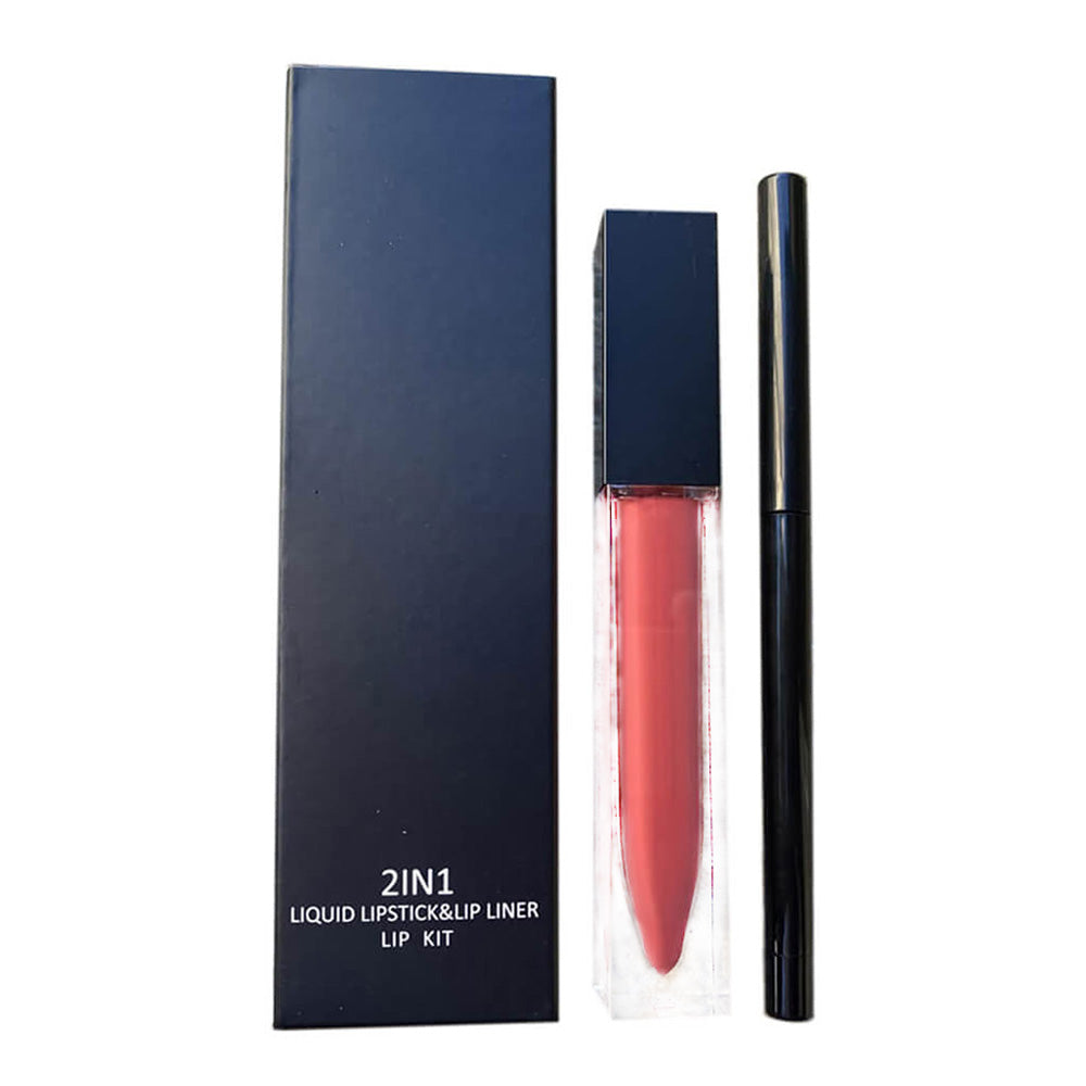 12 color lip set matte liquid lipstick & lip liner non-stick waterproof