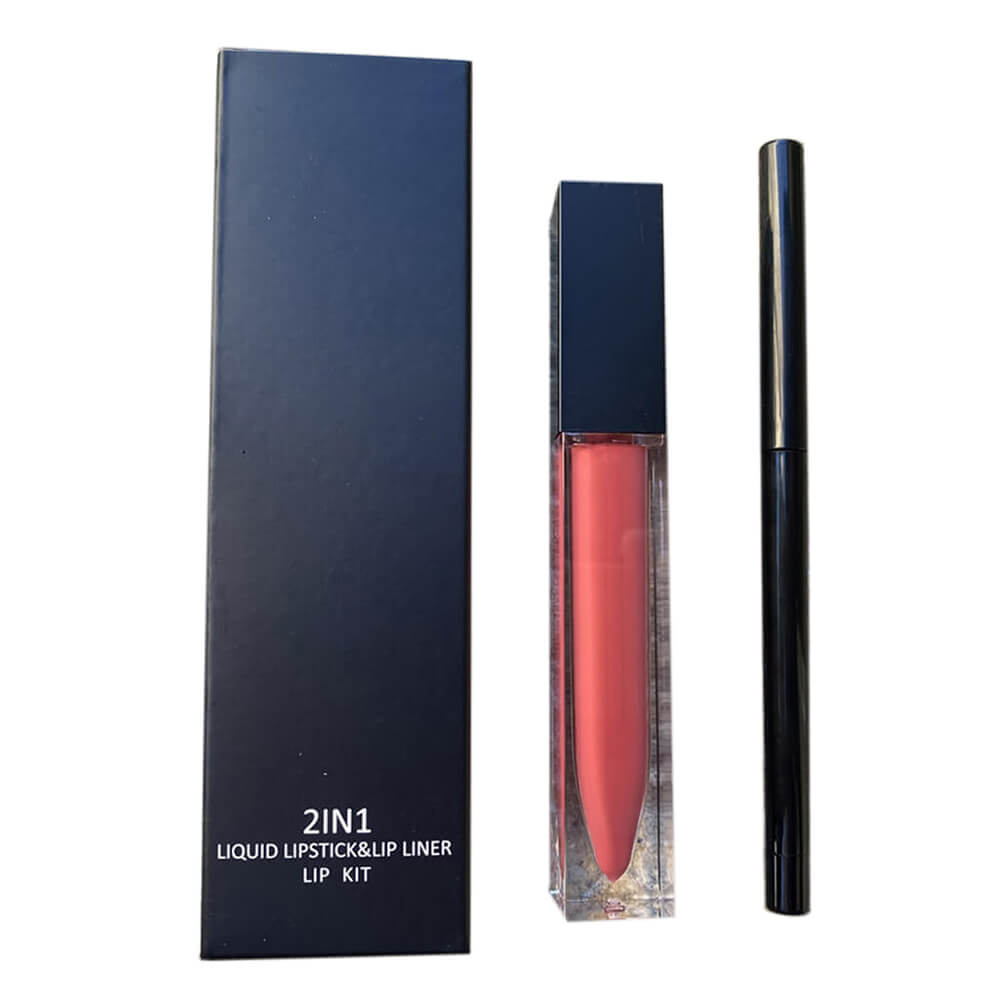 12 color lip set matte liquid lipstick & lip liner non-stick waterproof