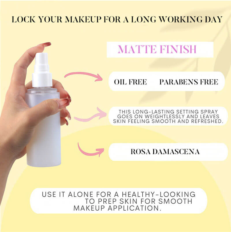 Makeup setting spray moisturizing matte finish long lasting 100ml