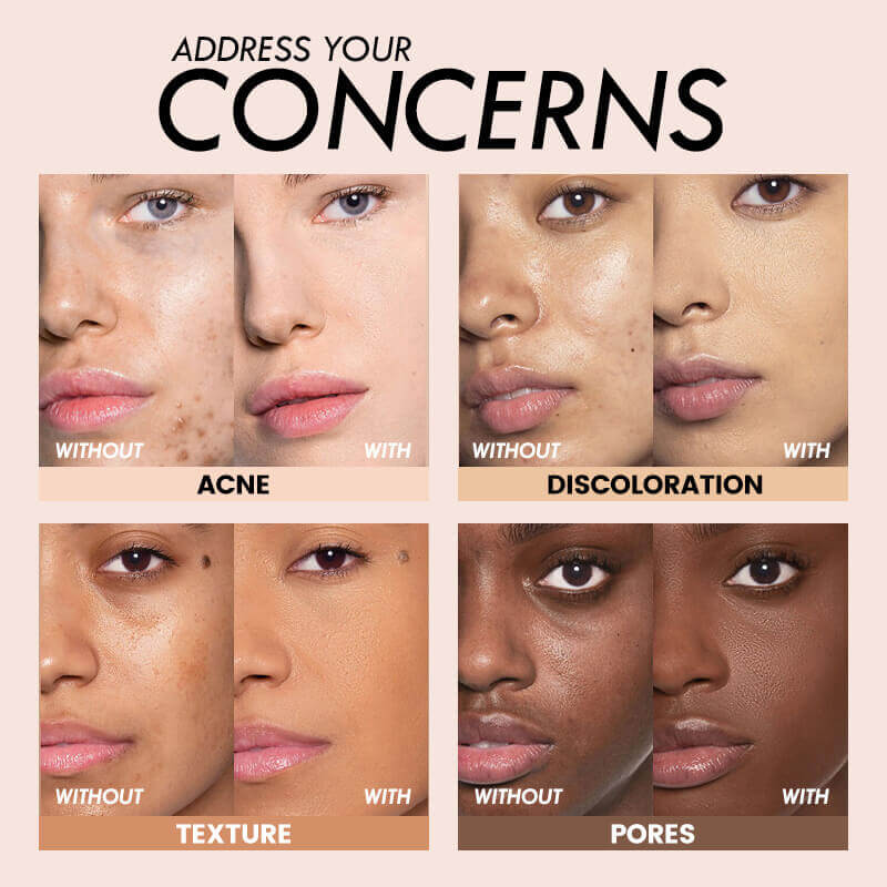 10 color liquid foundation full coverage matte waterproof gold tube