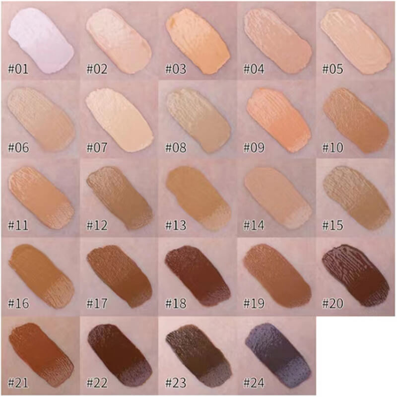 24 color foundation matte full coverage waterproof long lasting