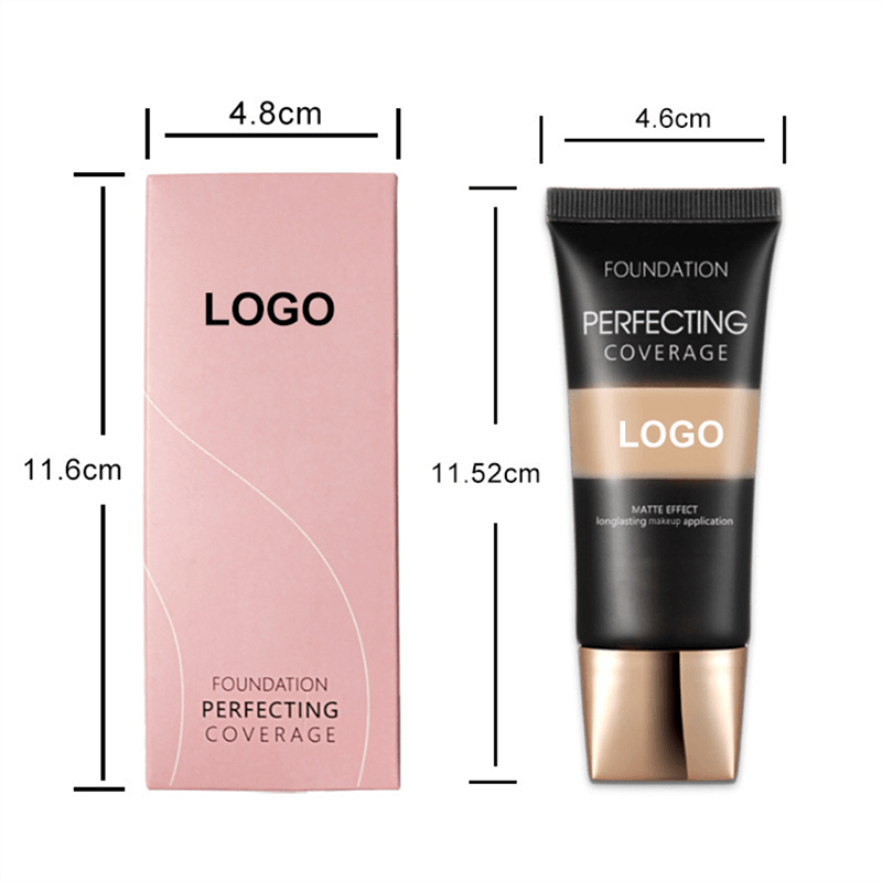 19 color matte foundation full coverage liquid concealer dark skin