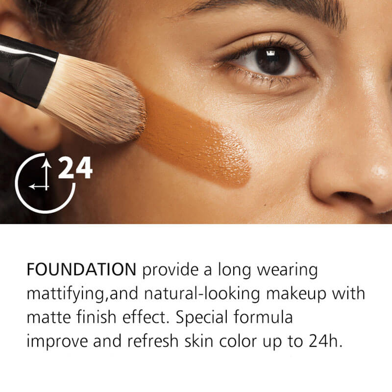 19 color matte foundation full coverage liquid concealer dark skin
