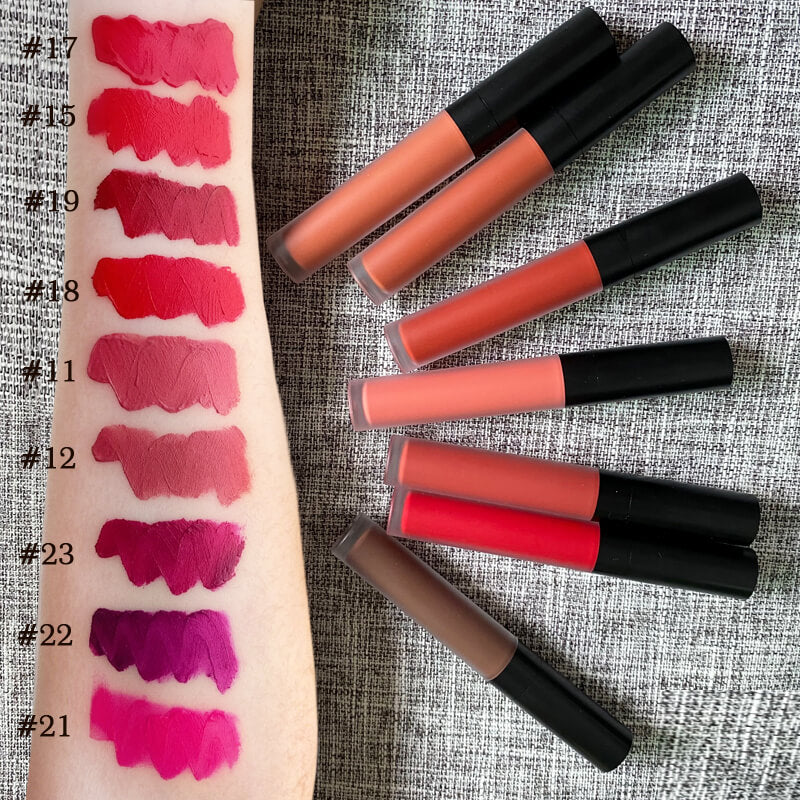 24 color matte liquid lipstick velvet lip gloss moisturizing long lasting