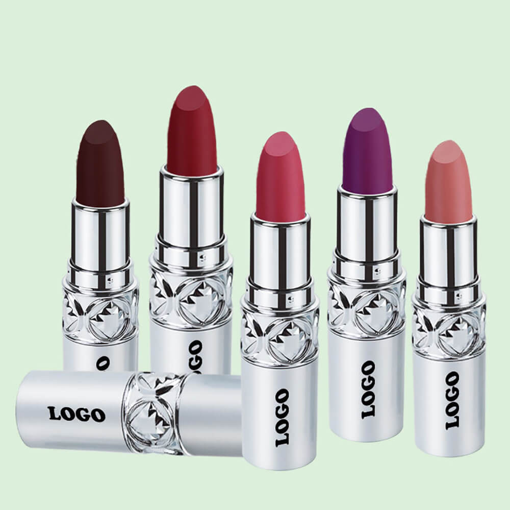 24 color matte lipstick cream waterproof long lasting silver tube