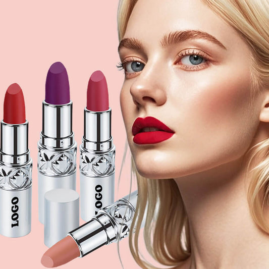 24 color matte lipstick cream waterproof long lasting silver tube