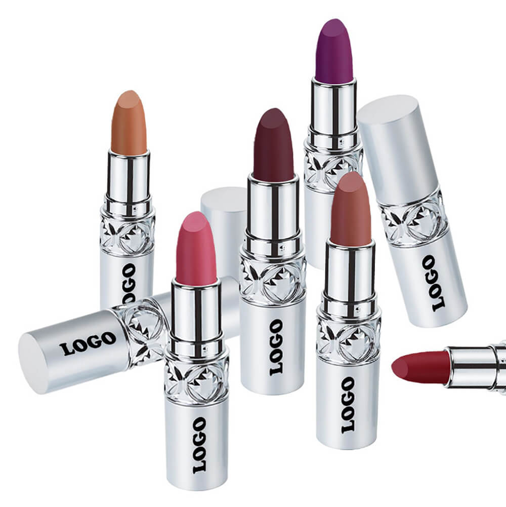 24 color matte lipstick cream waterproof long lasting silver tube