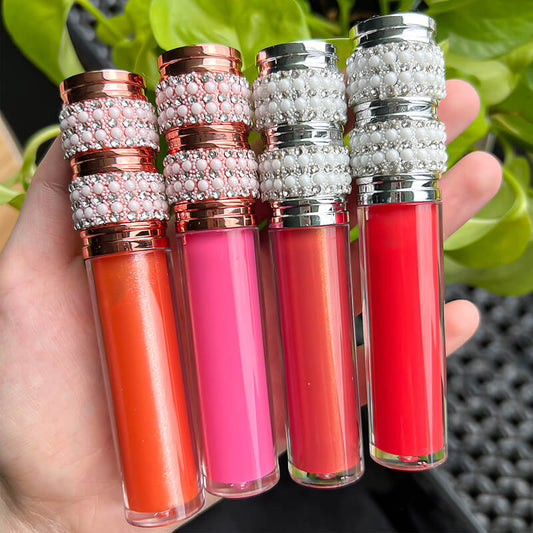 40 Color Matte Liquid Lipstick Waterproof Non-Stick Long Lasting Gold Tube