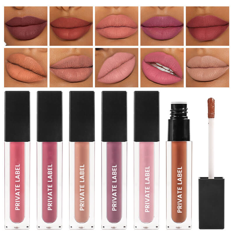 24 color matte liquid lipstick non-stick long lasting square tube