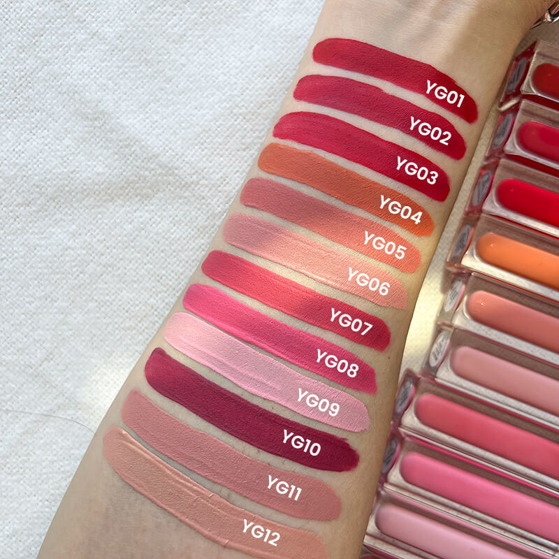 24 color matte liquid lipstick non-stick long lasting square tube
