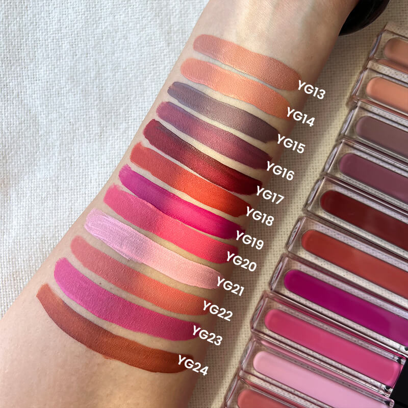 24 color matte liquid lipstick non-stick long lasting square tube
