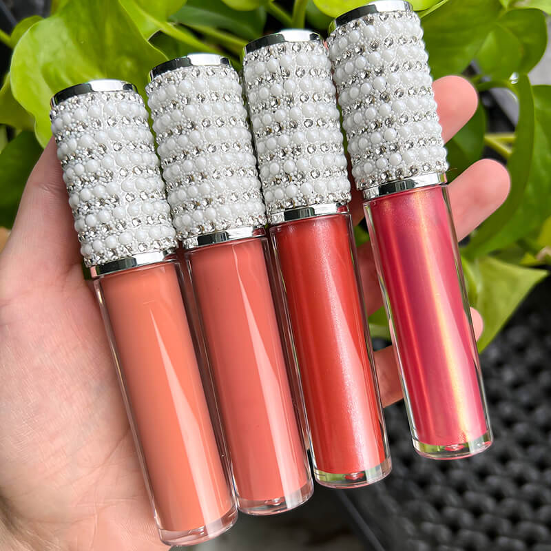 40 color liquid matte lipstick non-stick waterproof silver pearl tube (color 31-40)