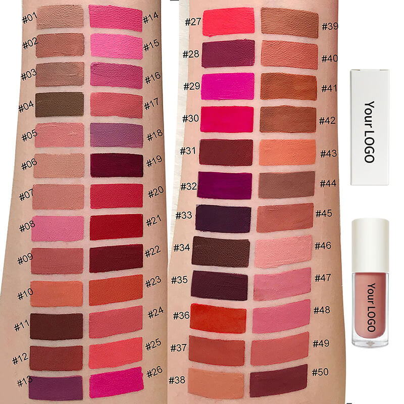 50 color matte liquid lipstick long lasting waterproof vegan (color 01-32)