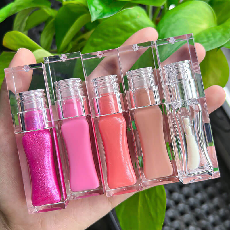 40 color matte liquid lipstick long lasting non-stick vegan clear tube (Color 31-40)