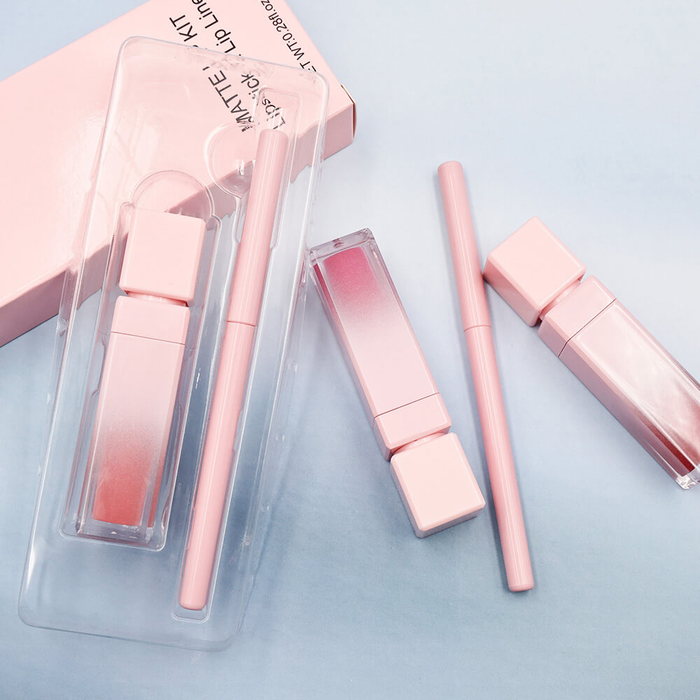 16 color pink liquid lipstick lip liner set matte waterproof long lasting