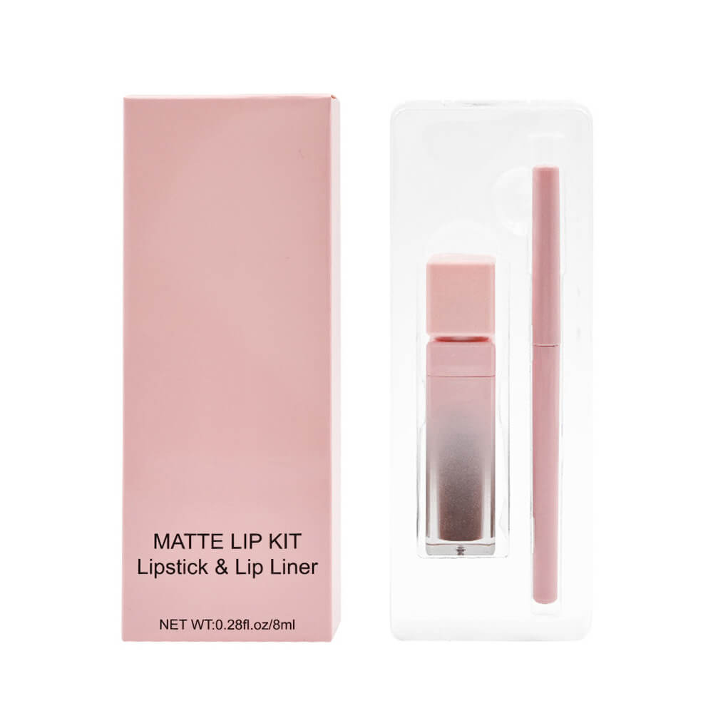 16 color pink liquid lipstick lip liner set matte waterproof long lasting