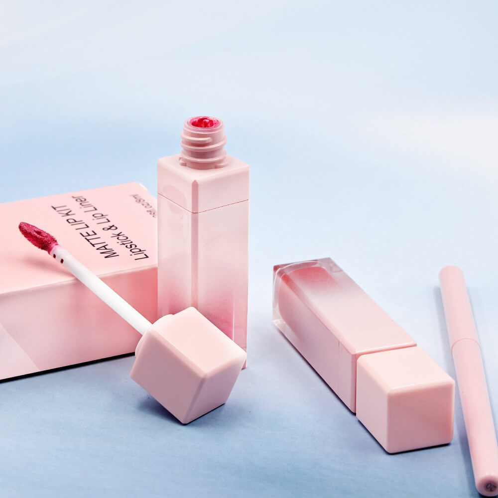 16 color pink liquid lipstick lip liner set matte waterproof long lasting