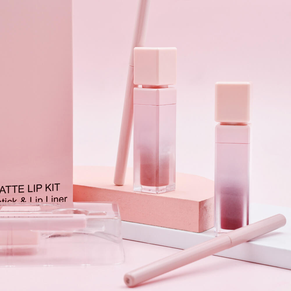 16 color pink liquid lipstick lip liner set matte waterproof long lasting