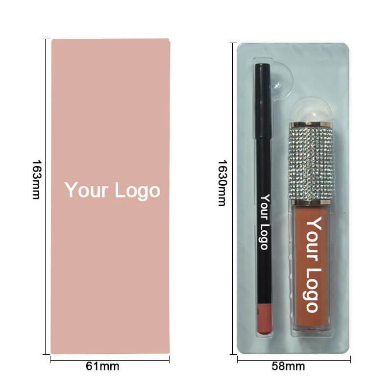 20 color matte lipstick lip liner kit diy lipstick set non-stick long lasting