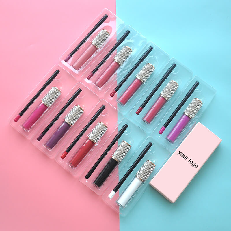 20 color matte lipstick lip liner kit diy lipstick set non-stick long lasting